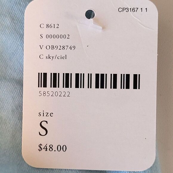 NEW Free People Movement Small Sky Blue Tank Cotton Modal Deep V-Neck BOHO - Picture 11 of 12